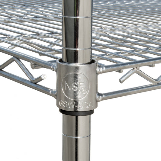 WSC-P86 Chrome Plated Post 86" w/ Cap & Leveling Foot