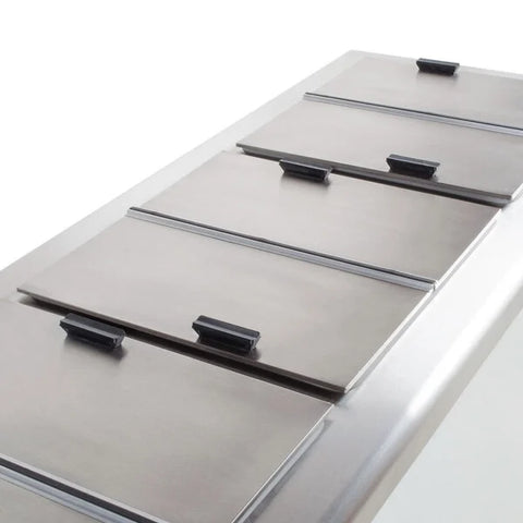 Excellence Industries 80 3/4" Stand Alone Ice Cream Dipping Cabinet w/ 39 Tub Capacity - White, 115v (HFF-12HC)