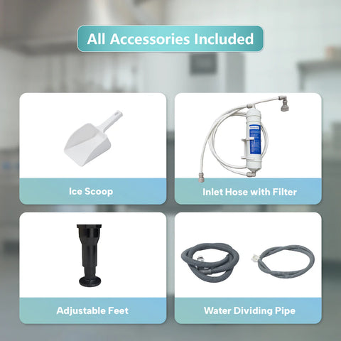 SK-1029 Westlake 1000 lb. Air Cooled Cube Ice Maker with Bin 440 lb.