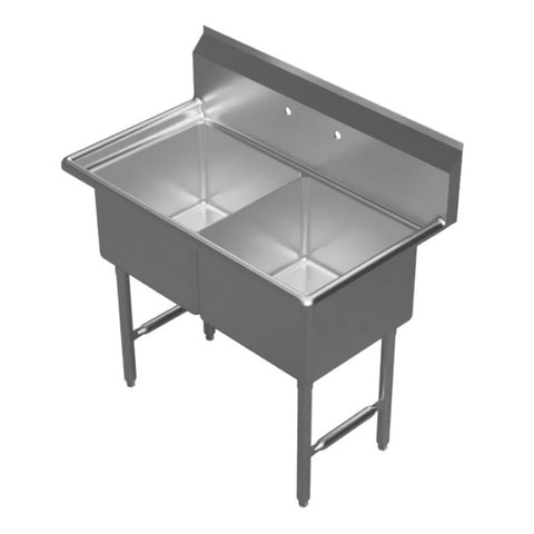 GSW SE18182N 2 Compartment Sink - No Drain Board