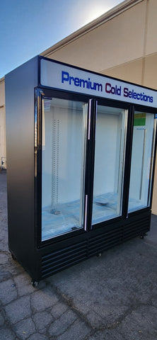 [Clearance]  ALK TGDR70 70.9" Three Swing Door Merchandiser Refrigerator -Minor Damage Sale