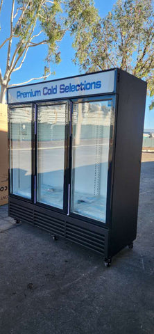 [Clearance]  ALK TGDR70 70.9" Three Swing Door Merchandiser Refrigerator -Minor Damage Sale