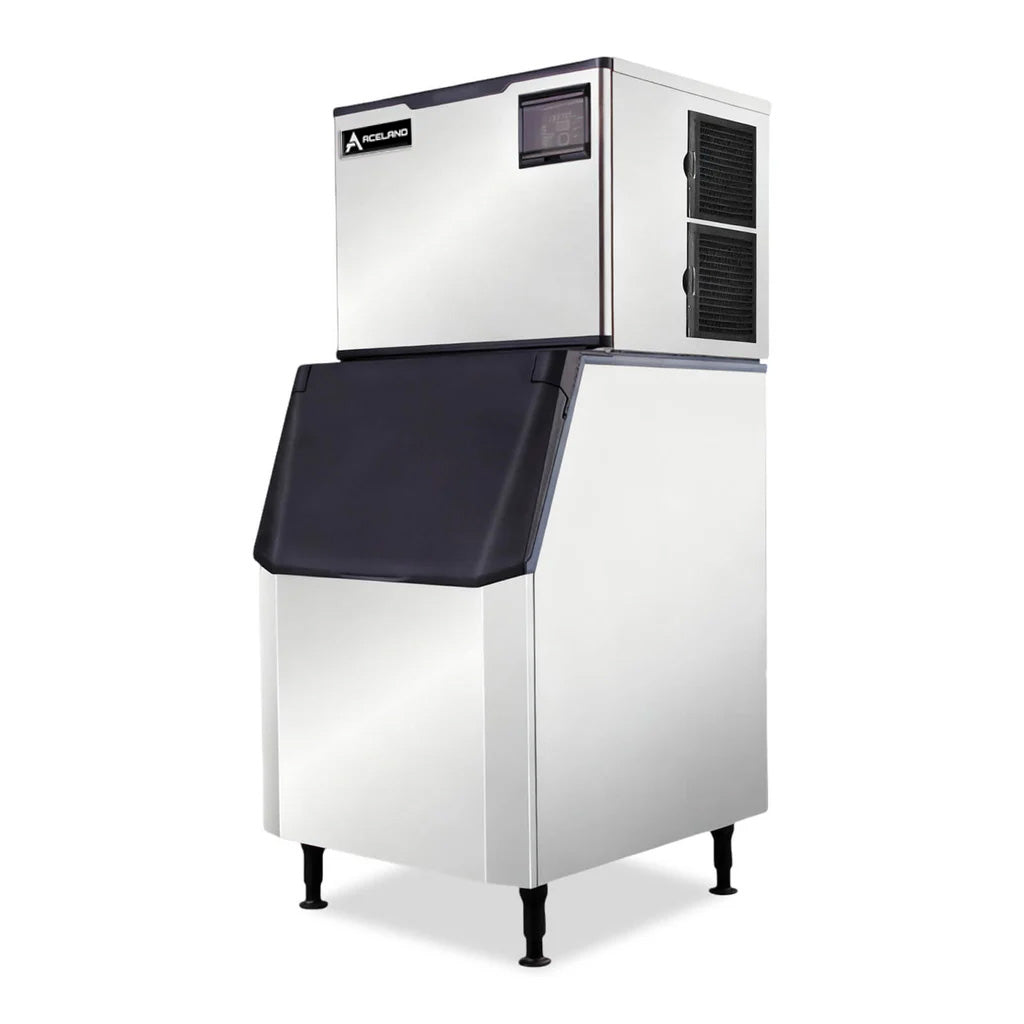 ASK-729S  700 lb. Restaurant Commercial Air Cooled Cube Ice Maker Machine with 440 lb. Bin