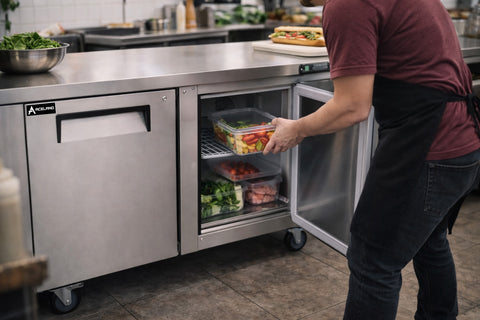 Aceland AUCR-72 72" Under Counter Refrigerator