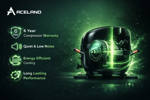Aceland AKF-72BG 72" W Commercial Display Freezer Merchandiser 3 Glass Door 3 Section Stainless Steel Reach-In Glass Door Upright Air Cooling 54 Cu.ft for Restaurant, Bar, Shop, Retail