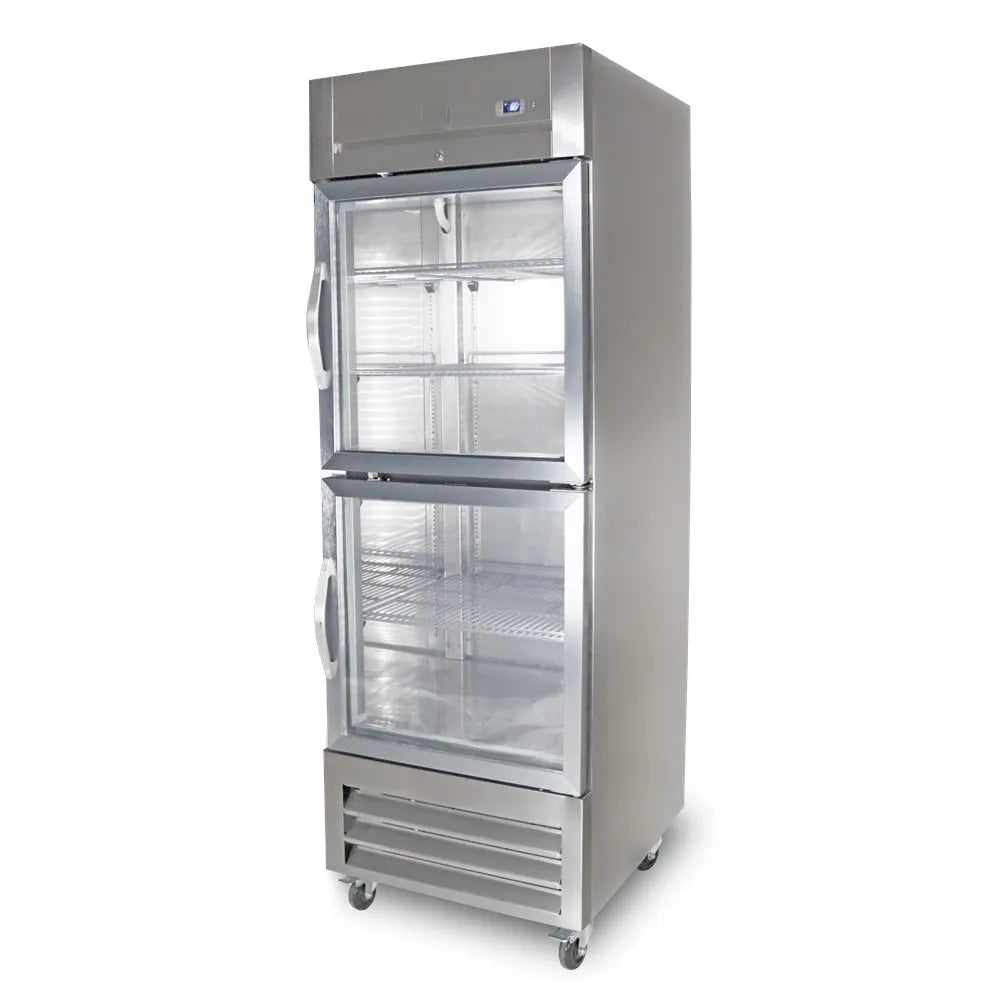 Kelvinator Commercial KCHRI27R2HGDR (73831) 27" One Section Reach In Refrigerator, (2) Right Hinge Glass Doors, 120v