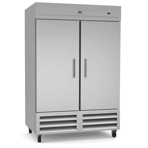 Kelvinator Commercial KCHRI54R2DRE 54" Two Section Reach In Refrigerator, (2) Left/Right Hinge Solid Doors, 115v