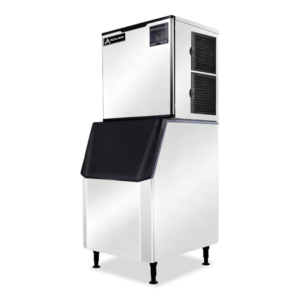 ASK-1029S  1000 lb. Restaurant Commercial Air Cooled Cube Ice Maker Machine with 440 lb. Bin