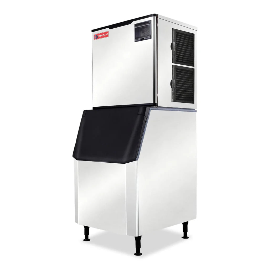SK-1029 Westlake 1000 lb. Air Cooled Cube Ice Maker with Bin 440 lb.