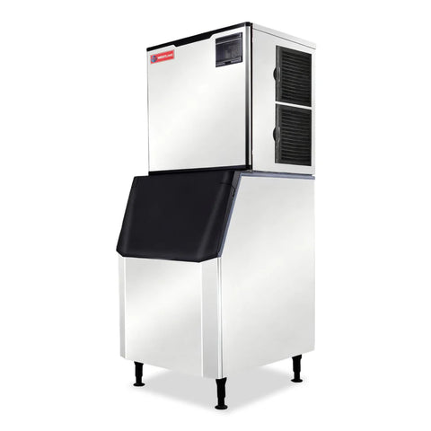 SK-1029 Westlake 1000 lb. Air Cooled Cube Ice Maker with Bin 440 lb.
