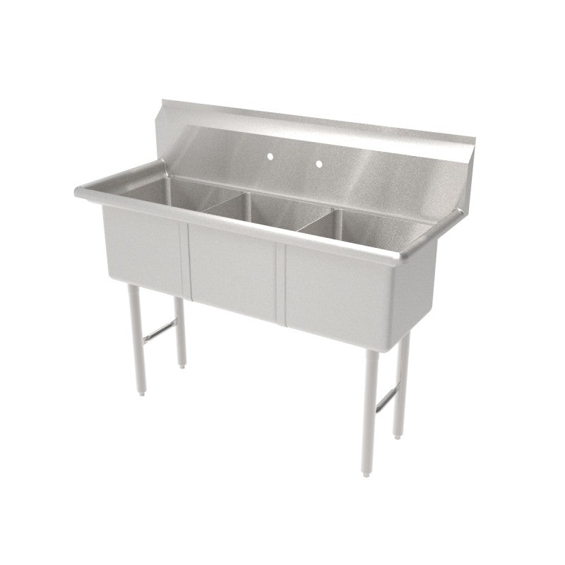 GSW SE18183N 3 Compartment Sink - No Drain Board