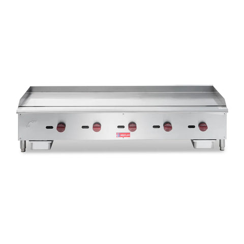 Commercial Gas Griddle, WESTLAKE EGG-60S 60" Countertop Griddle 5 Burner Plate Grill 150,000 BTU