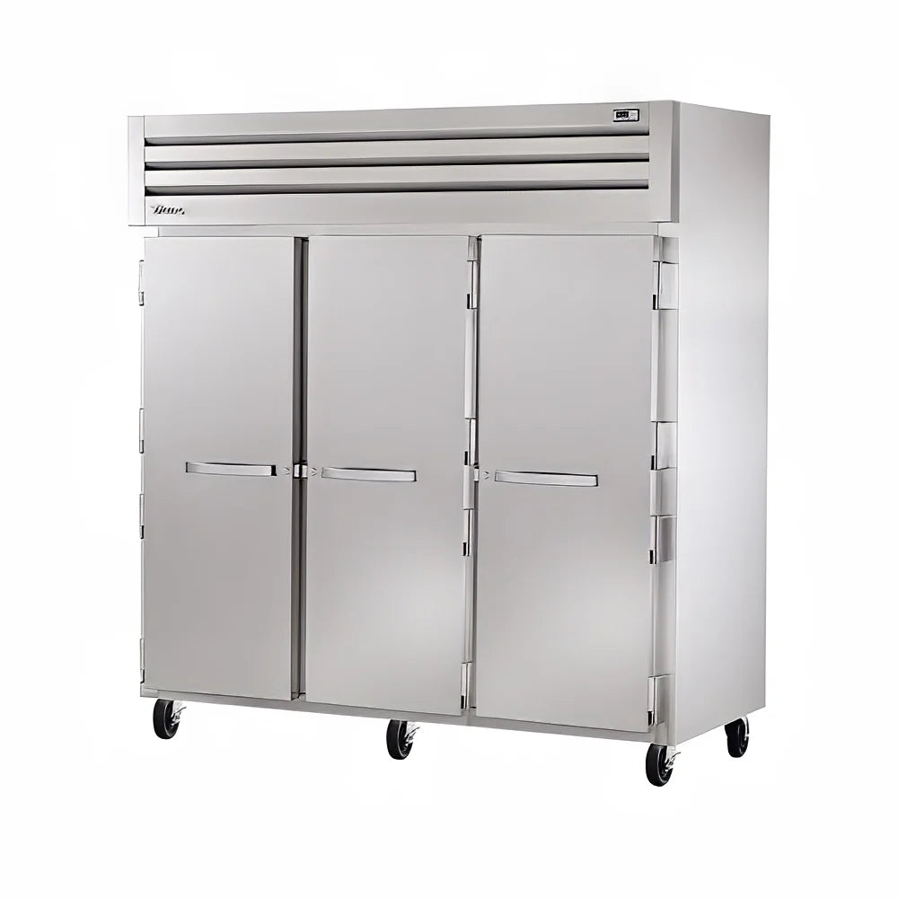 True STA3F-3S-HC 78" Three Section Reach In Freezer, (3) Solid Doors, 208 230v/1ph