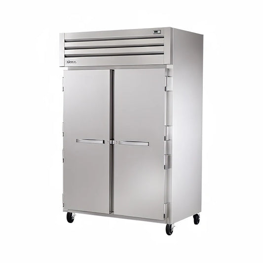 True STG2R-2S-HC 52 3/5" Two Section Reach In Refrigerator, (2) Left/Right Hinge Solid Doors, 115v