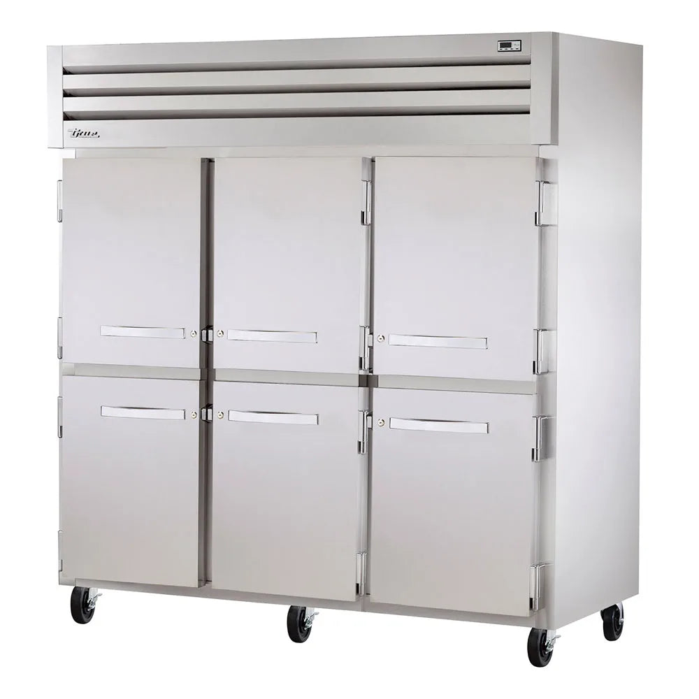 True STR3F-6HS-HC 78" Three Section Reach In Freezer, (6) Solid Door, 115v