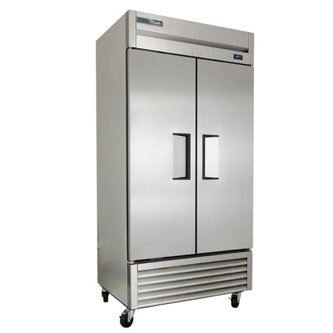 True T-35-HC 39 1/2" Two Section Reach In Refrigerator, (2) Left/Right Hinge Solid Doors, 115v