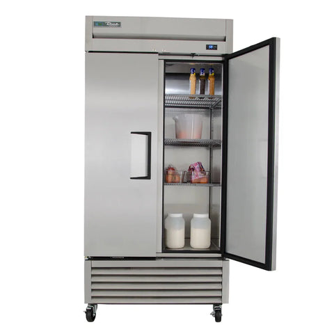 True T-35-HC 39 1/2" Two Section Reach In Refrigerator, (2) Left/Right Hinge Solid Doors, 115v