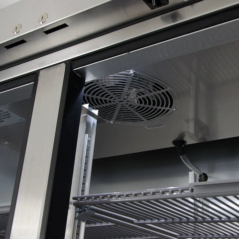 True T-35-HC 39 1/2" Two Section Reach In Refrigerator, (2) Left/Right Hinge Solid Doors, 115v