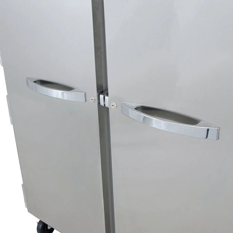 True STR3R-3S 77 3/4" Three Section Reach In Refrigerator, (3) Left/Right Hinge Solid Doors, 115v
