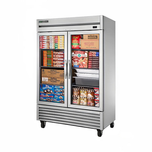 True TS-49FG-HC~FGD01 54" Two Section Reach In Freezer, (2) Glass Doors, 115v