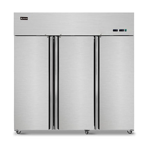 Aceland ARF-72B 72" Reach-in Three door COMBO Refrigerator and Freezer 54 Cu.Ft.