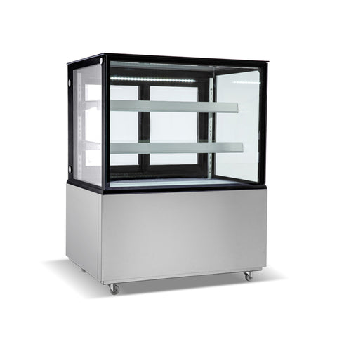 Aceland CW-270 36" Square Glass Stainless Steel Refrigerated Bakery Display Case