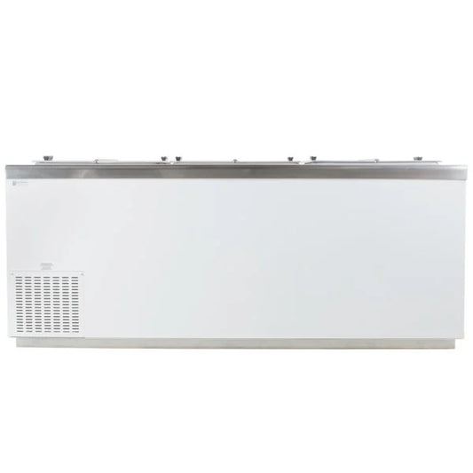Excellence Industries 80 3/4" Stand Alone Ice Cream Dipping Cabinet w/ 39 Tub Capacity - White, 115v (HFF-12HC)