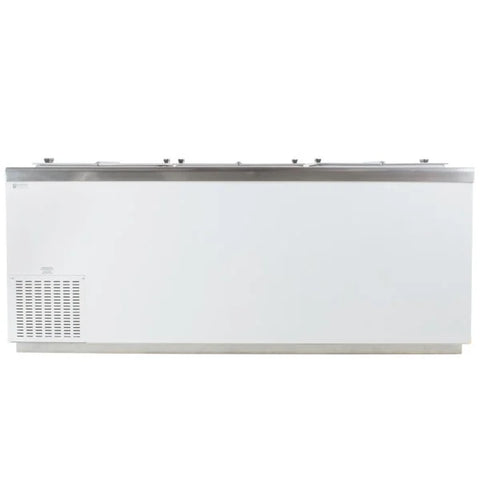Excellence Industries 80 3/4" Stand Alone Ice Cream Dipping Cabinet w/ 39 Tub Capacity - White, 115v (HFF-12HC)