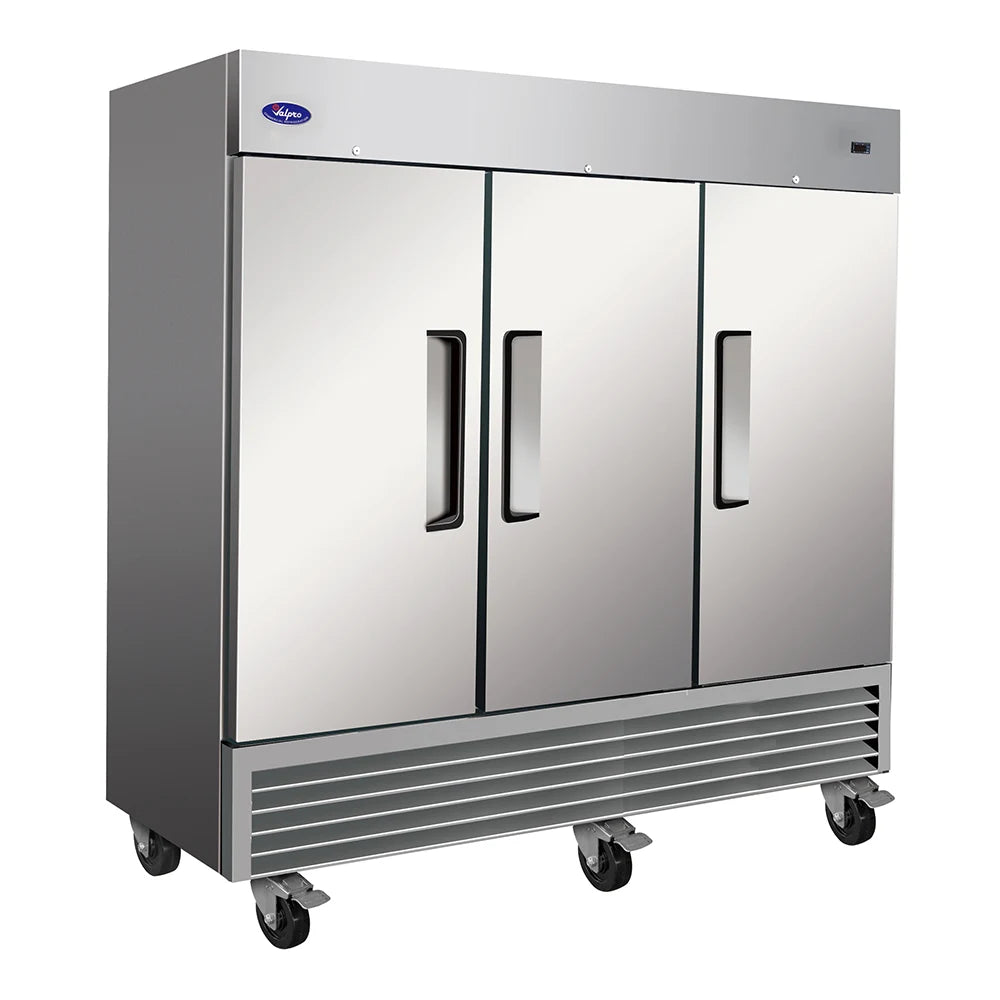 Valpro VP3FDV - Freezer, reach-in, three-section, 81"W, 72 cu. ft. capacity