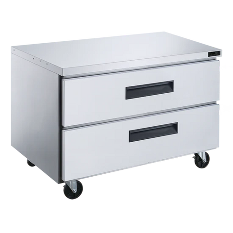 Dukers DUC36R-D2 2-Drawer Undercounter Commercial Refrigerator in Stainless Steel