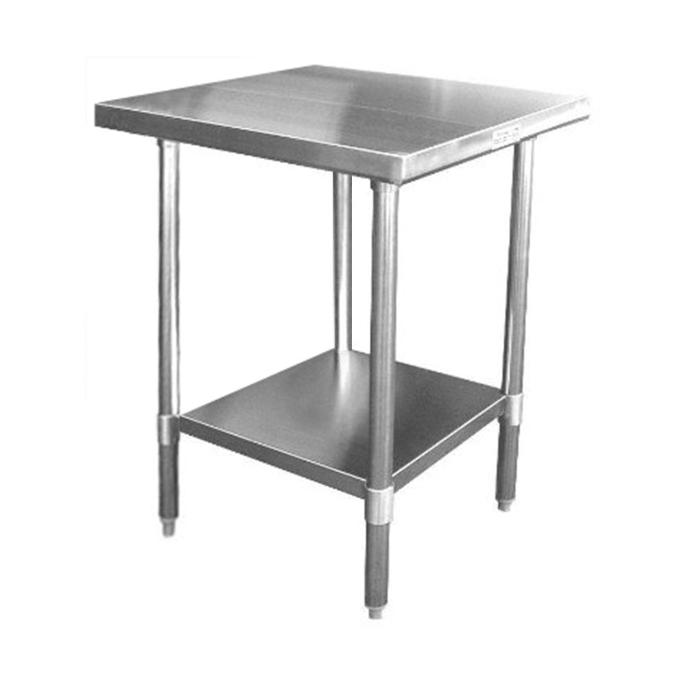 Commercial Work Table WT-E3030- Stainless Steel Top, Galvanized Undershelf  30x30"