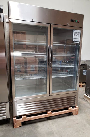 Aceland AF-49BG Reach In Double Glass Door Freezer-49 Cubic Feet