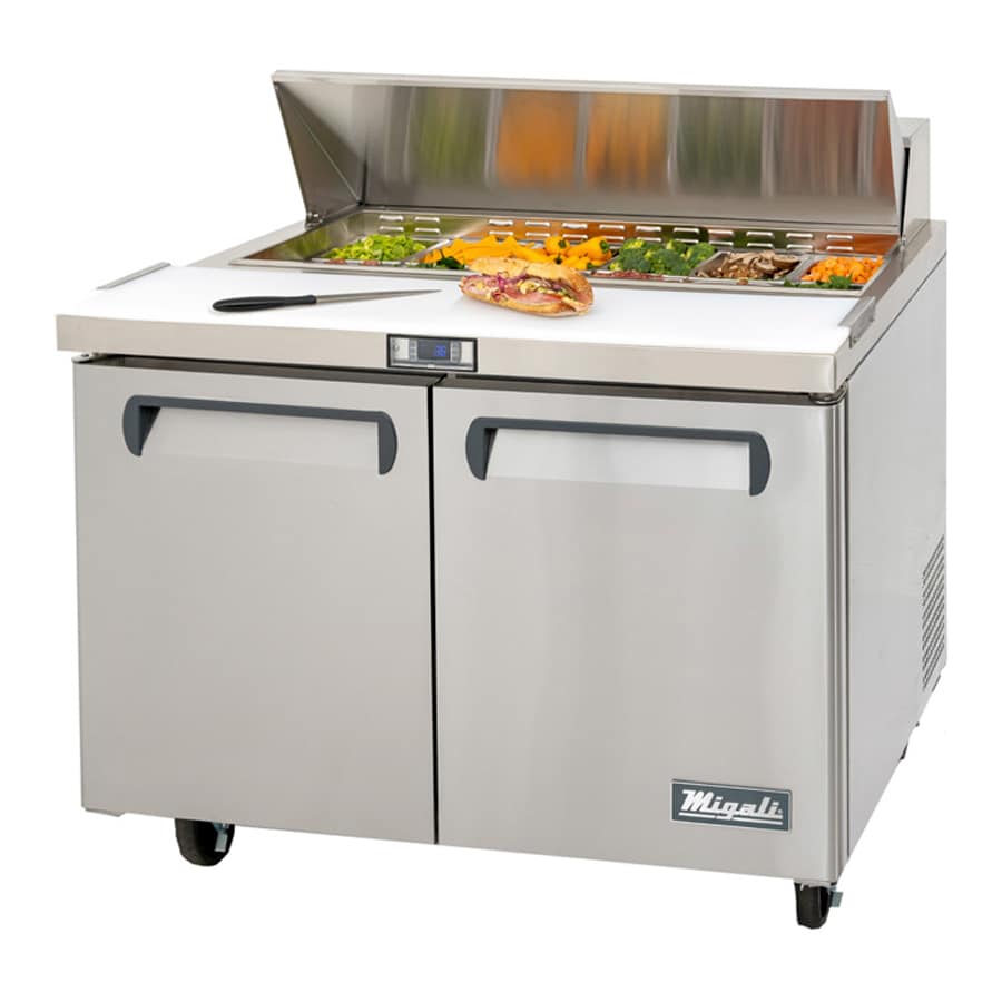 Migali C-SP36-10-HC 36" Sandwich / Salad Unit Refrigerated Counter - 10 Pans