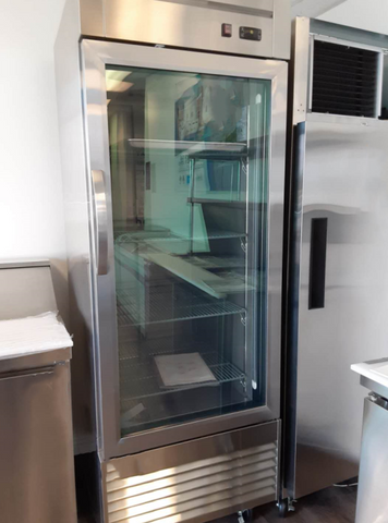Dukers D28F-GS1 Bottom Mount Glass Single Door Commercial Reach-in Freezer