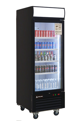 APR-23BG  27" Single Swing Door Merchandiser Refrigerator  20 cu.ft.