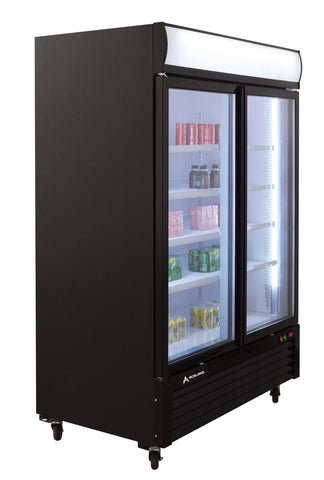 Aceland APR-49BG 54.1" Double Swing Door Merchandiser Refrigerator 43 cu.ft