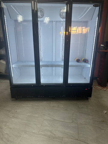 Aceland APR-676 72" Three Swing Door Merchandiser Refrigerator 57 cu.ft