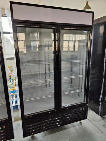 Aceland APR-48BG NON-ETL 48" Double Swing Door Merchandiser Refrigerator 36 cu.ft
