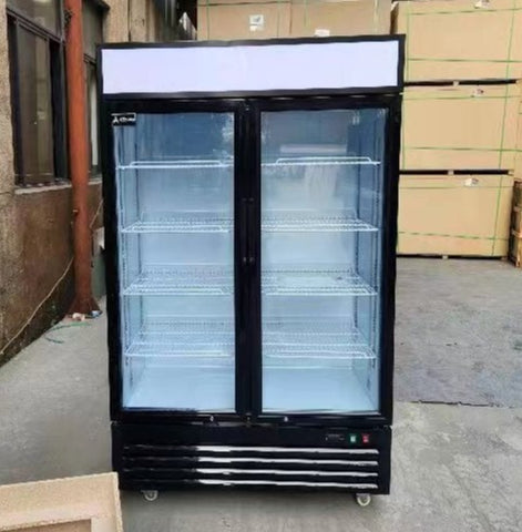 Aceland APR-48BG 48" Double Swing Door Merchandiser Refrigerator 36 cu.ft