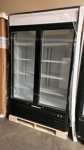 Aceland APR-48BG 48" Double Swing Door Merchandiser Refrigerator 36 cu.ft