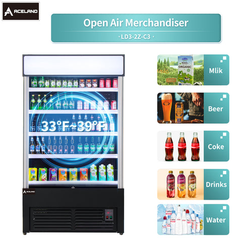 Aceland LD3-2Z-C3 46‘’ OPEN AIR MERCHANDISER GRAB GO REFRIGERATOR