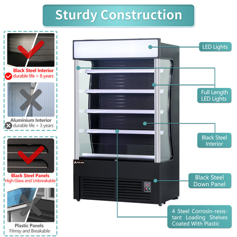 Aceland LD3-2Z-C3 46‘’ OPEN AIR MERCHANDISER GRAB GO REFRIGERATOR