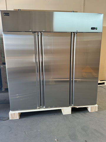 ⚡Flash Sale⚡Aceland AR-72B 3 door 72" Stainless Steel Reach in Upright Refrigerator 54 Cu. Ft.