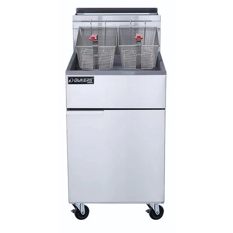 Dukers DCF5-LPG Liquid Propane Gas 70lb  Fryer with 5 Tube Burners