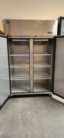 [Clearance]  Aceland AF-48B 2 door 48” Stainless Steel Reach in Upright Freezer 36Cu. Ft