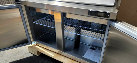 Aceland ASR-48BM Stainless Steel 48" Mega Top Food Prep Table Refrigerator