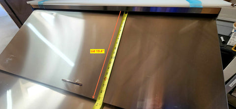 Aceland ASR-48BM Stainless Steel 48" Mega Top Food Prep Table Refrigerator