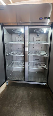 Aceland ARF-48B 48"Reach-in Double door COMBO Refrigerator and Freezer 36 Cu.Ft.