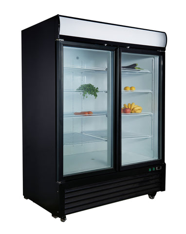 Aceland APR-49BG 54.1" Double Swing Door Merchandiser Refrigerator 43 cu.ft