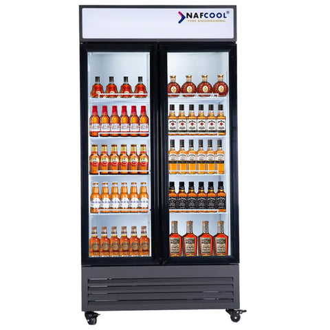 ALK SGDRX(H) 36” Width Two Section Hinge Glass Door Merchandiser Refrigerator